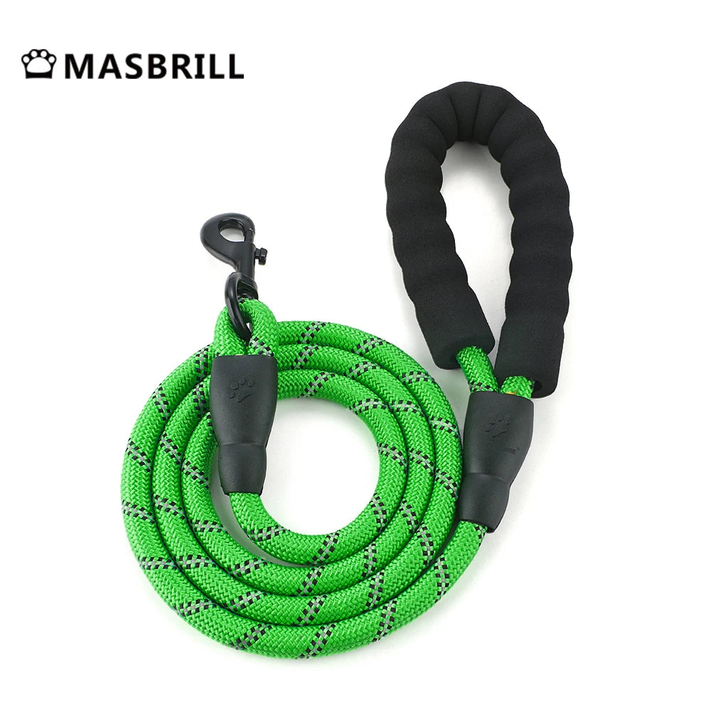 No-Pull Nylon Adjustable Reflective Dog Vest Harness w/ 2 Metal Leash Hooks