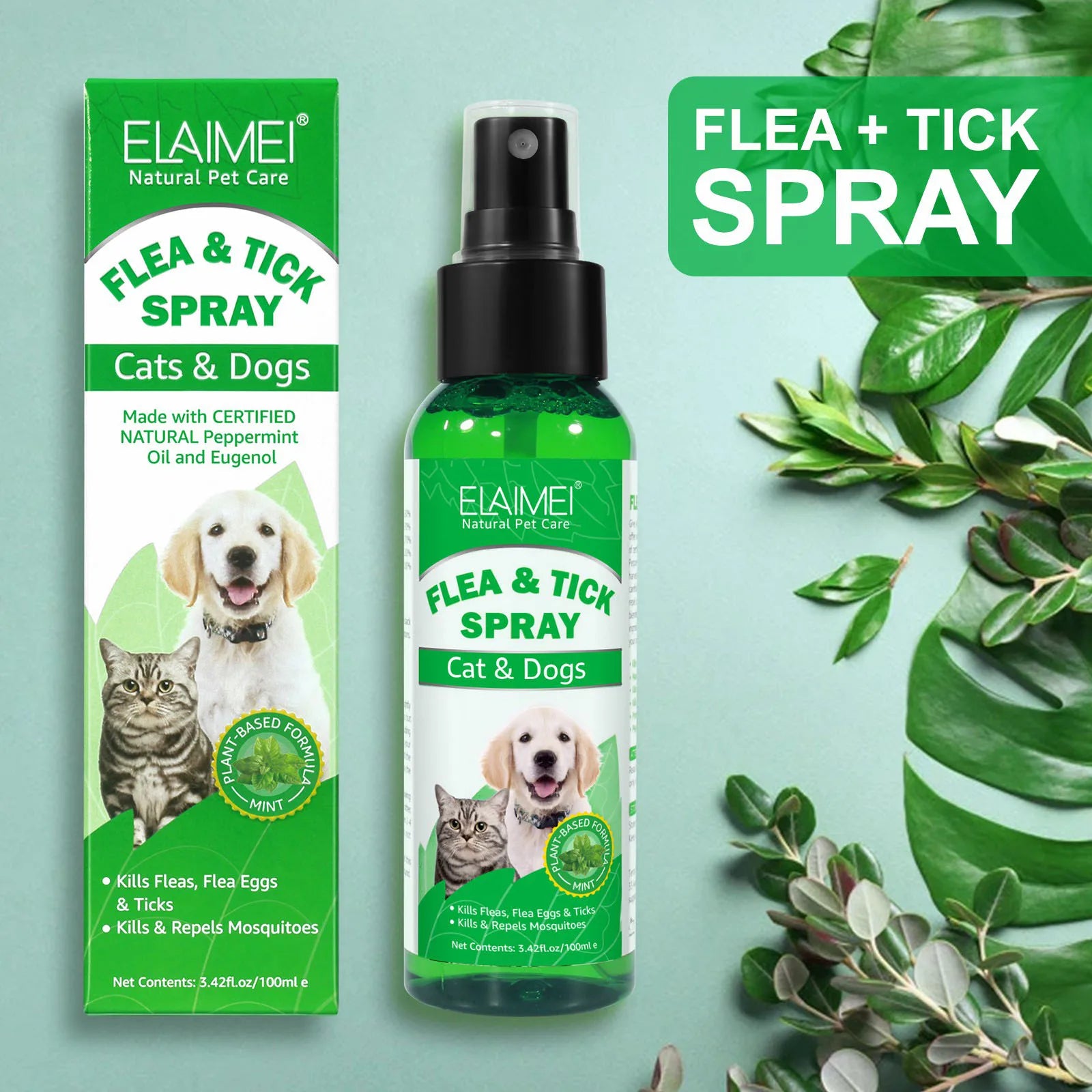 Easy-to-Use Pet Flea & Tick Spray