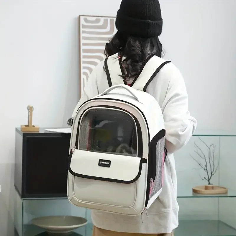 Transparent Space Capsule Breathable Pet Backpack