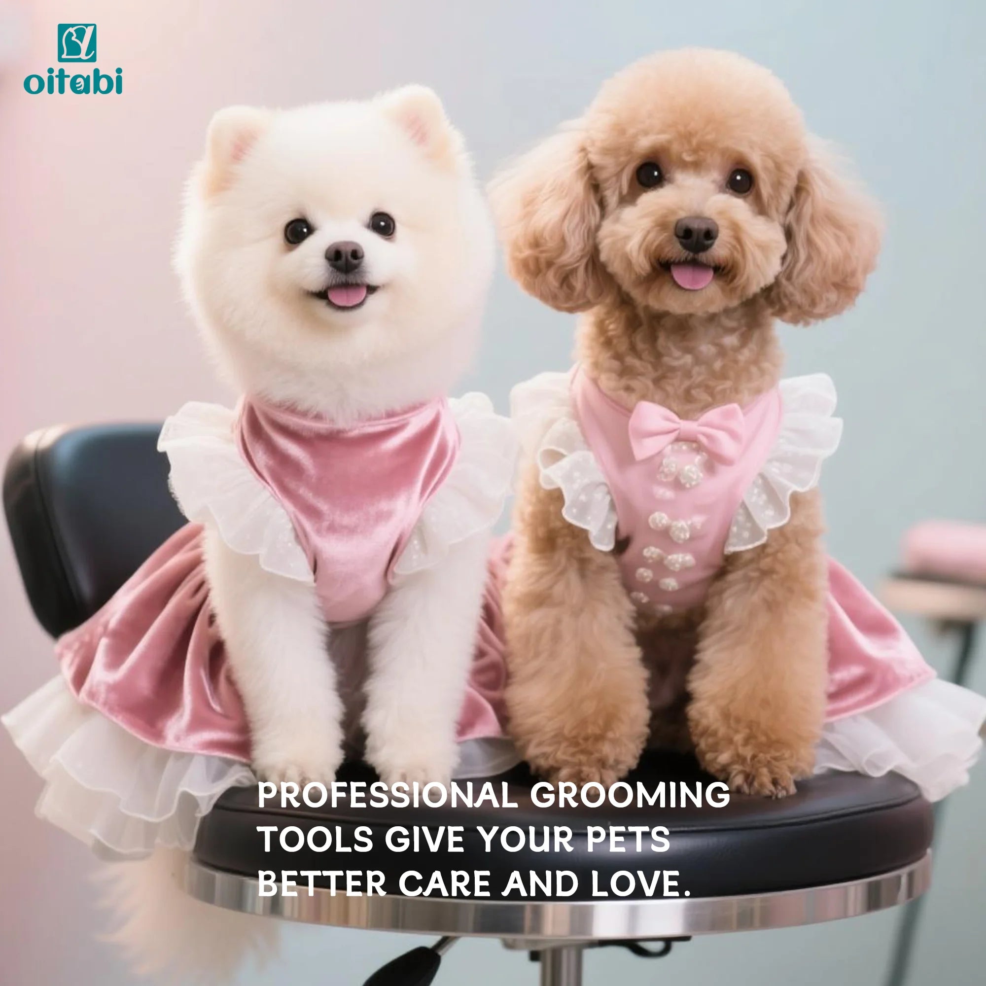 Professional Long Toothed Metal Pet Grooming Comb