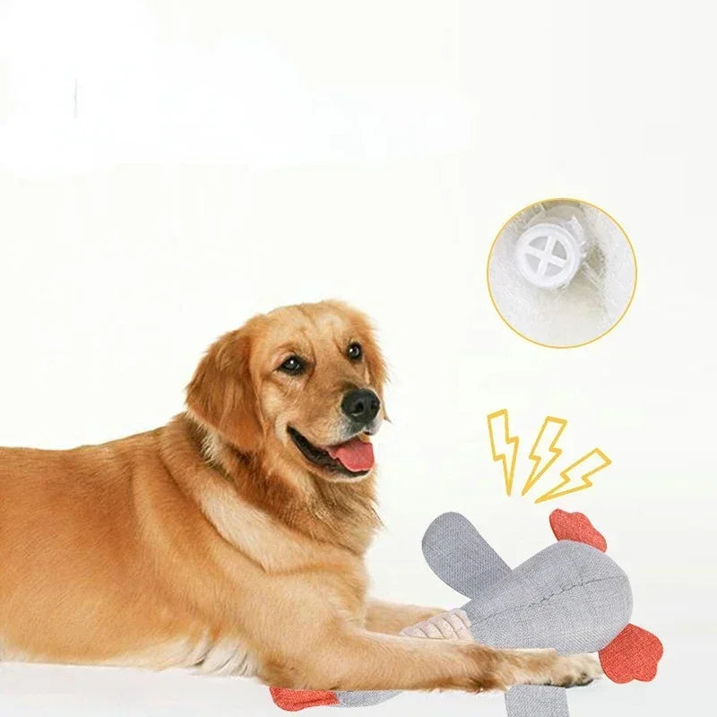 Mallard Duck Plush Dog Toy w/Squeaker