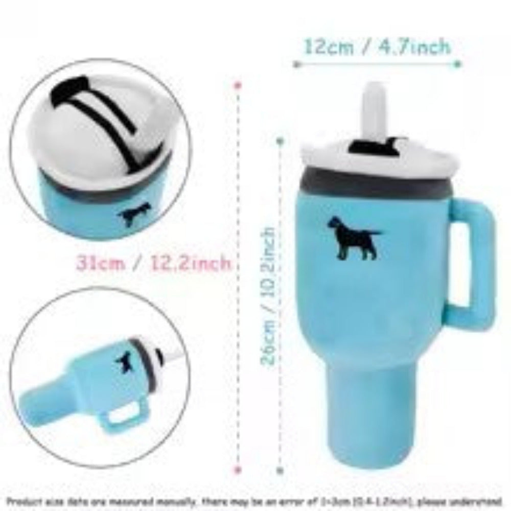 Tall Squeaky Plush Travel Cup Dog Toy