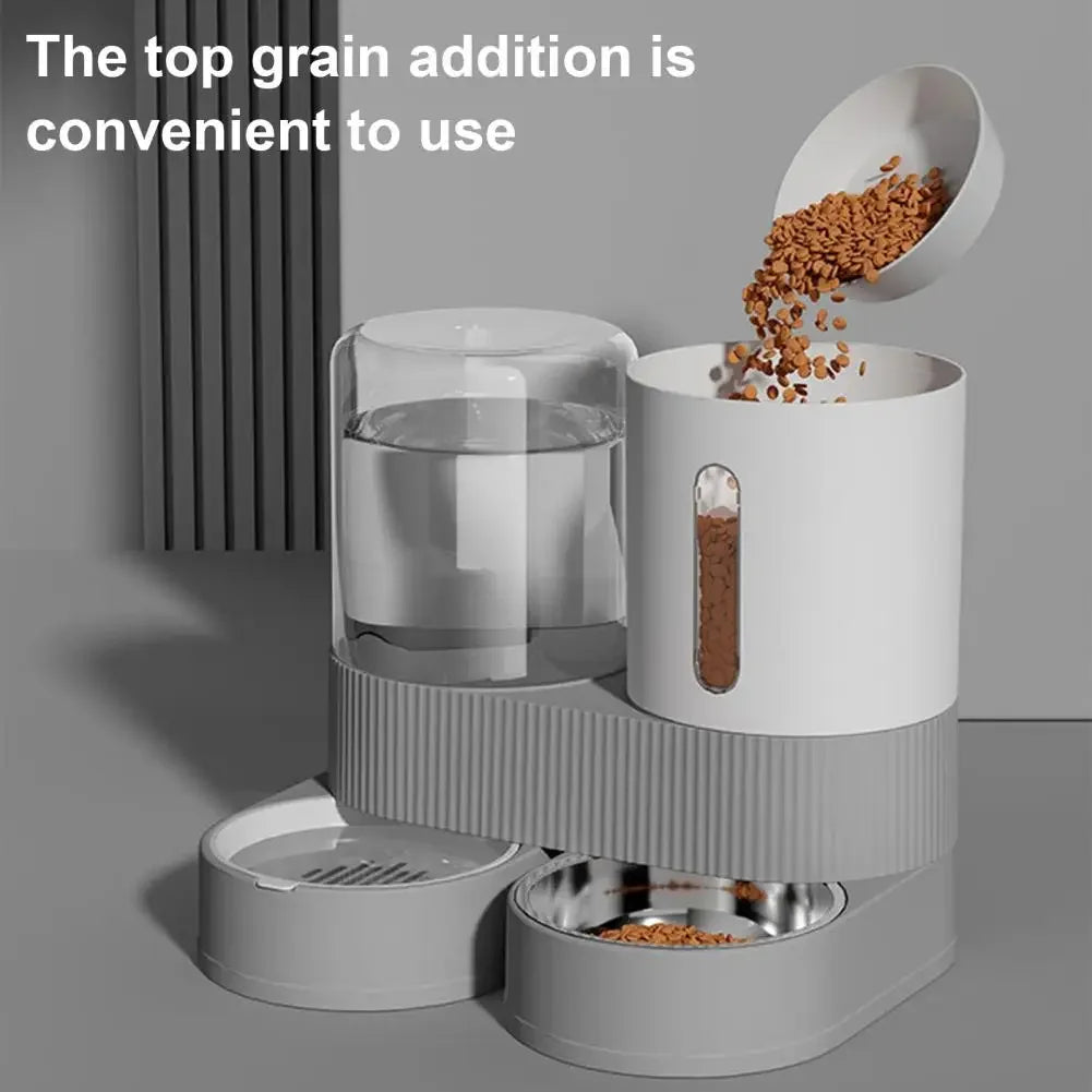2-in-1 Automatic Pet Feeder & Water Dispenser Set