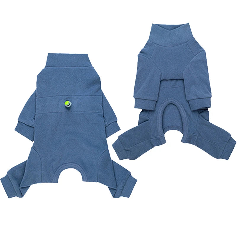Soft Velvet High Neck Dog Pajamas For Small Dogs