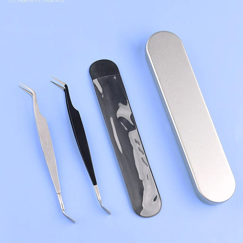 2-in-1 Stainless Steel Tick Removal Tweezers