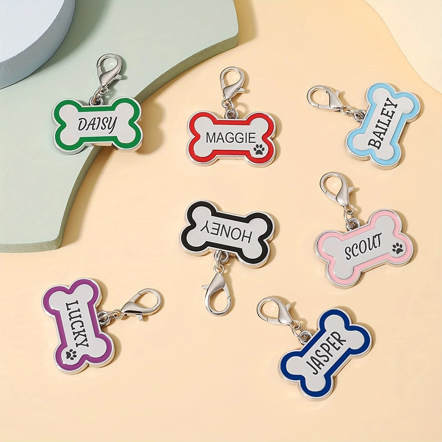 Custom Engraved Bone-Shaped Dog ID Tag