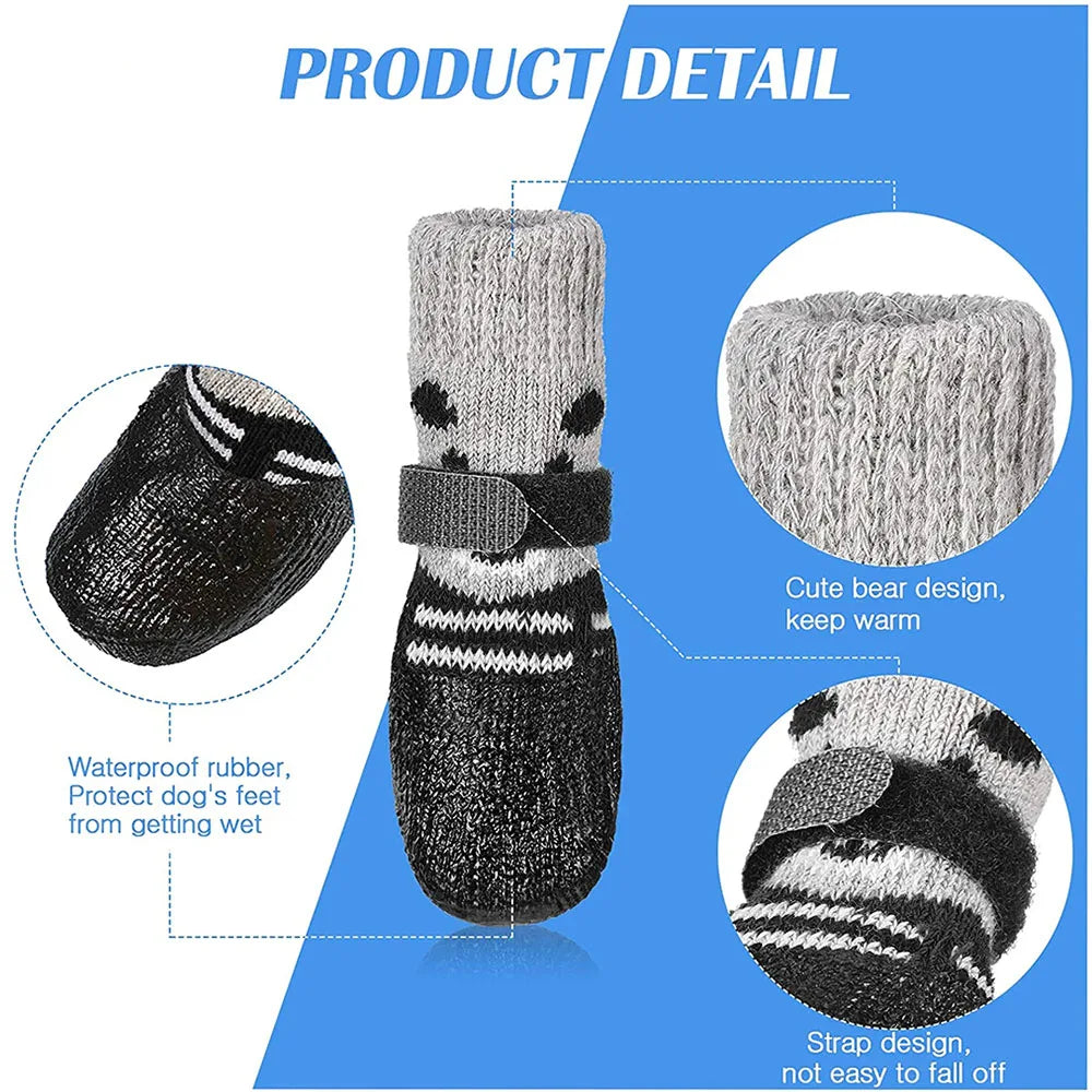 Adjustable Waterproof Pet Sock Booties