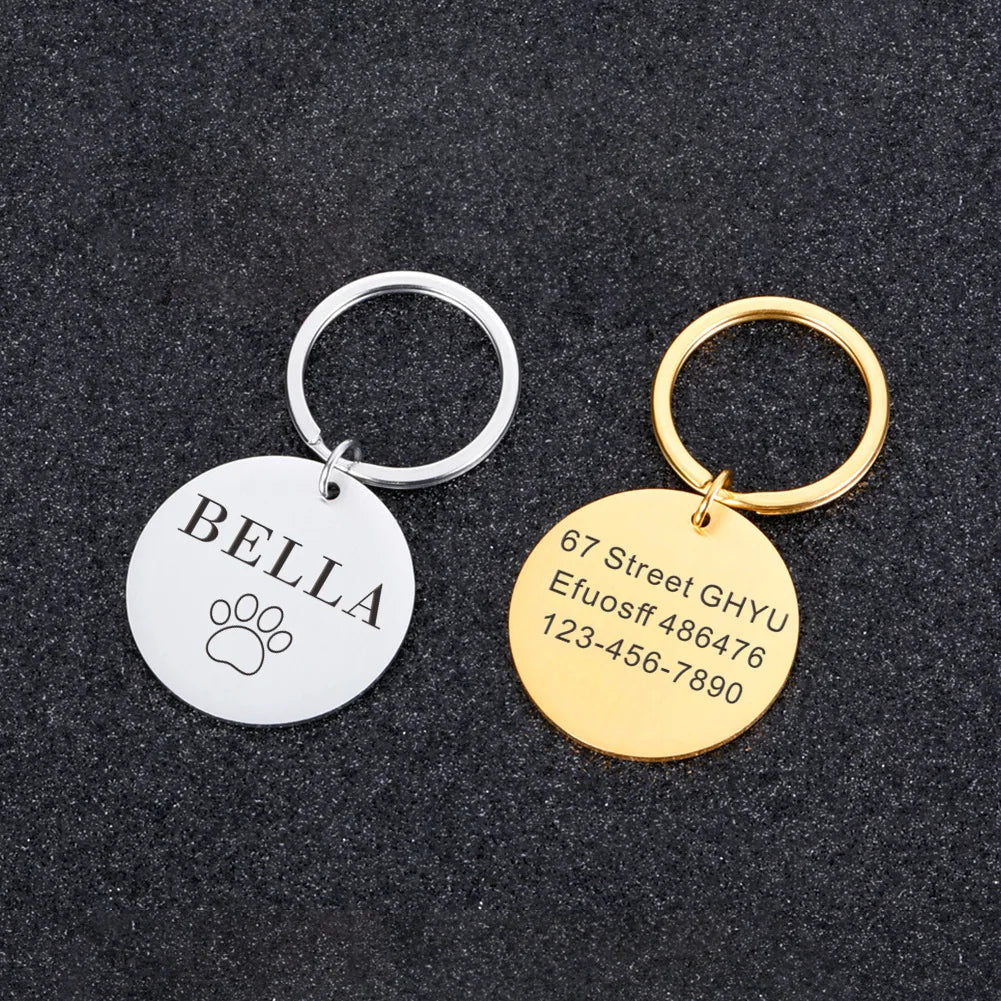 Personalized Stainless Steel Pet ID Tag