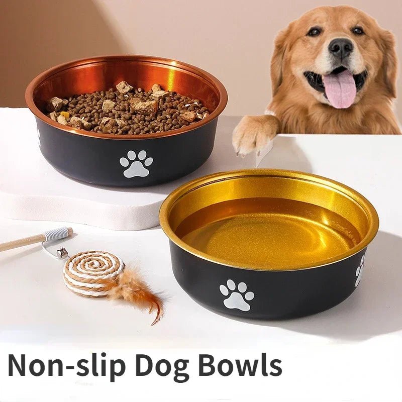 Durable Non-Slip Stainless Steel Dog Bowl