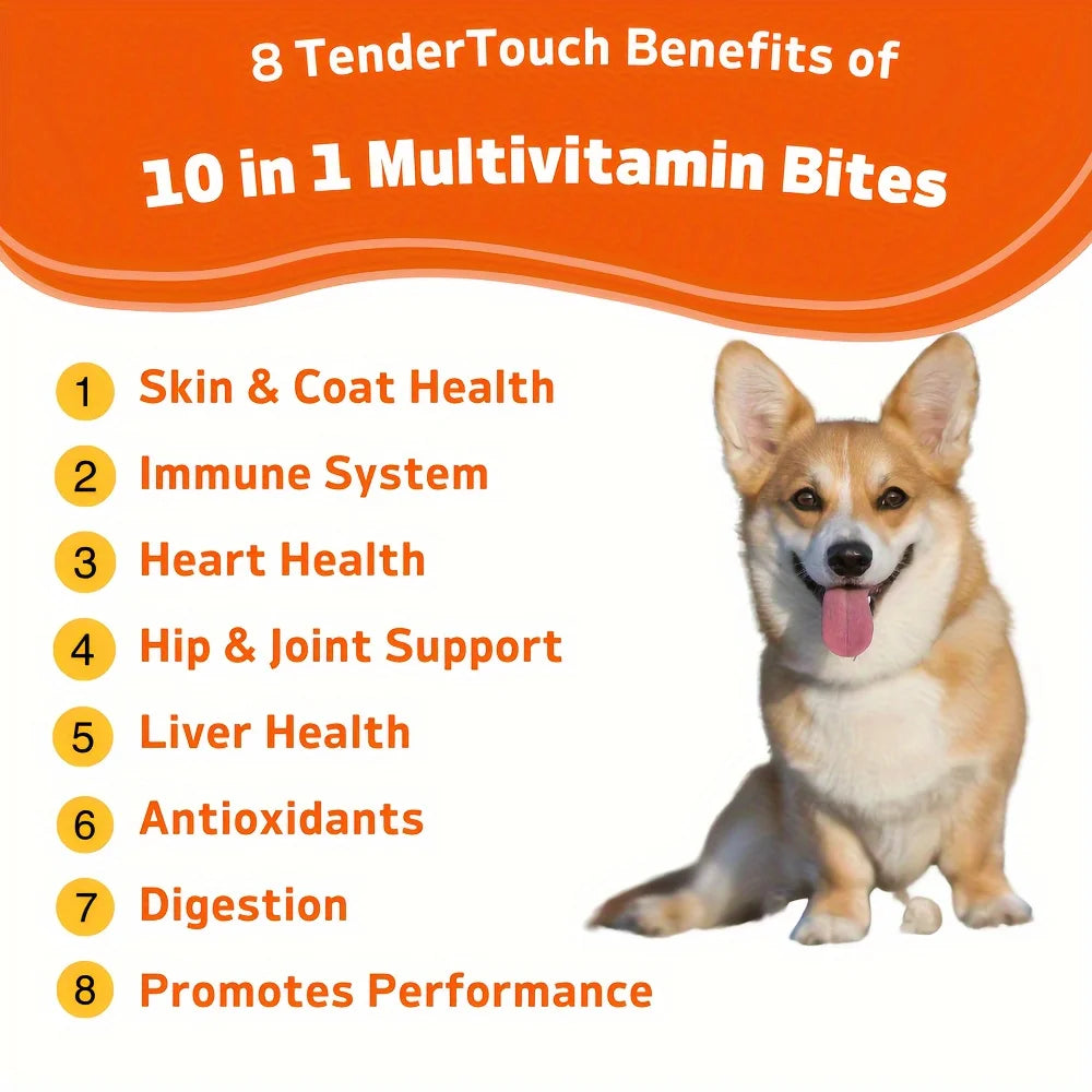 2-Pack TenderTouch Dog Grain Free Multivitamin Soft Chews