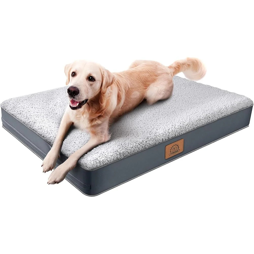 Large Egg-Foam Orthopedic Waterproof Dog Bed