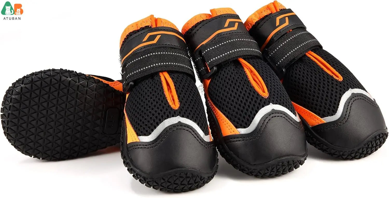 High-Cut Reflective Waterproof Dog Paw Protector Boots