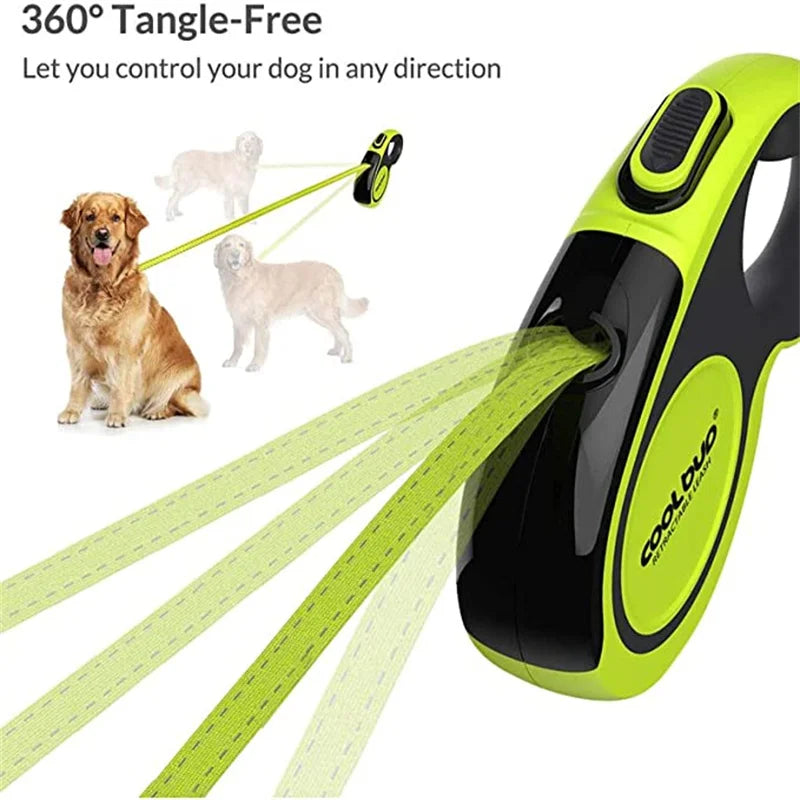 Soft Handle Professionally Crafted Retractable Dog Leash