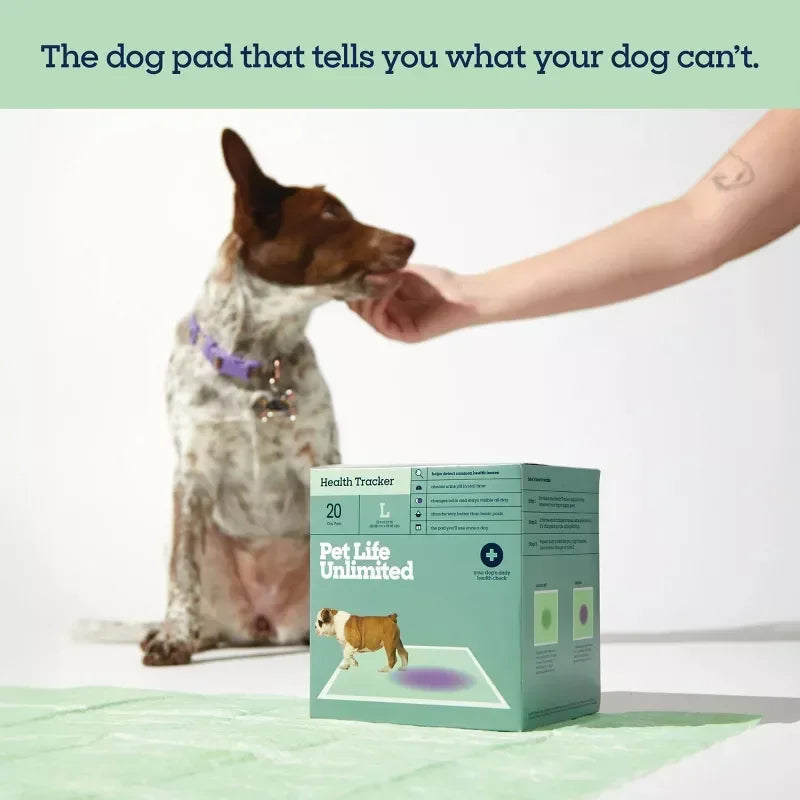 Health Monitoring Absorbent Dog Pee Pads w/pH Tracking Technology
