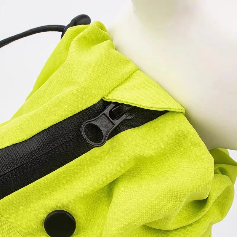 Adjustable Waterproof Dog Jump Suit w/Detachable Hood