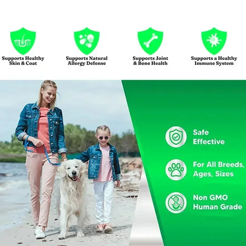 Pet Brilliant Pure Salmon Oil Omega-3 Fatty Acids Nutritional Dog Supplement